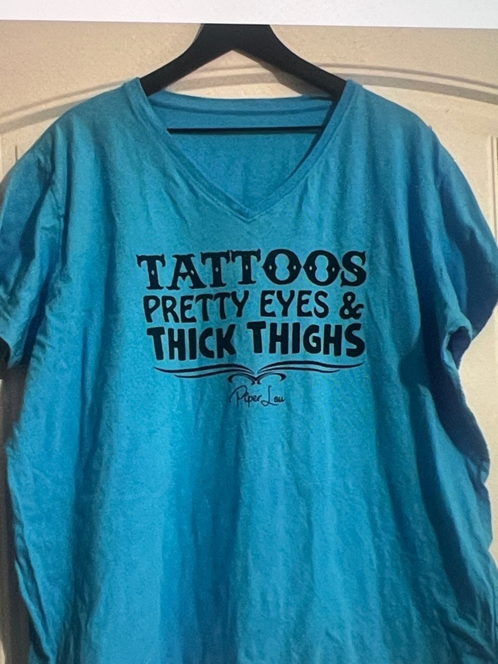 Tattoos Pretty Eyes Thick Thighs T Shirt